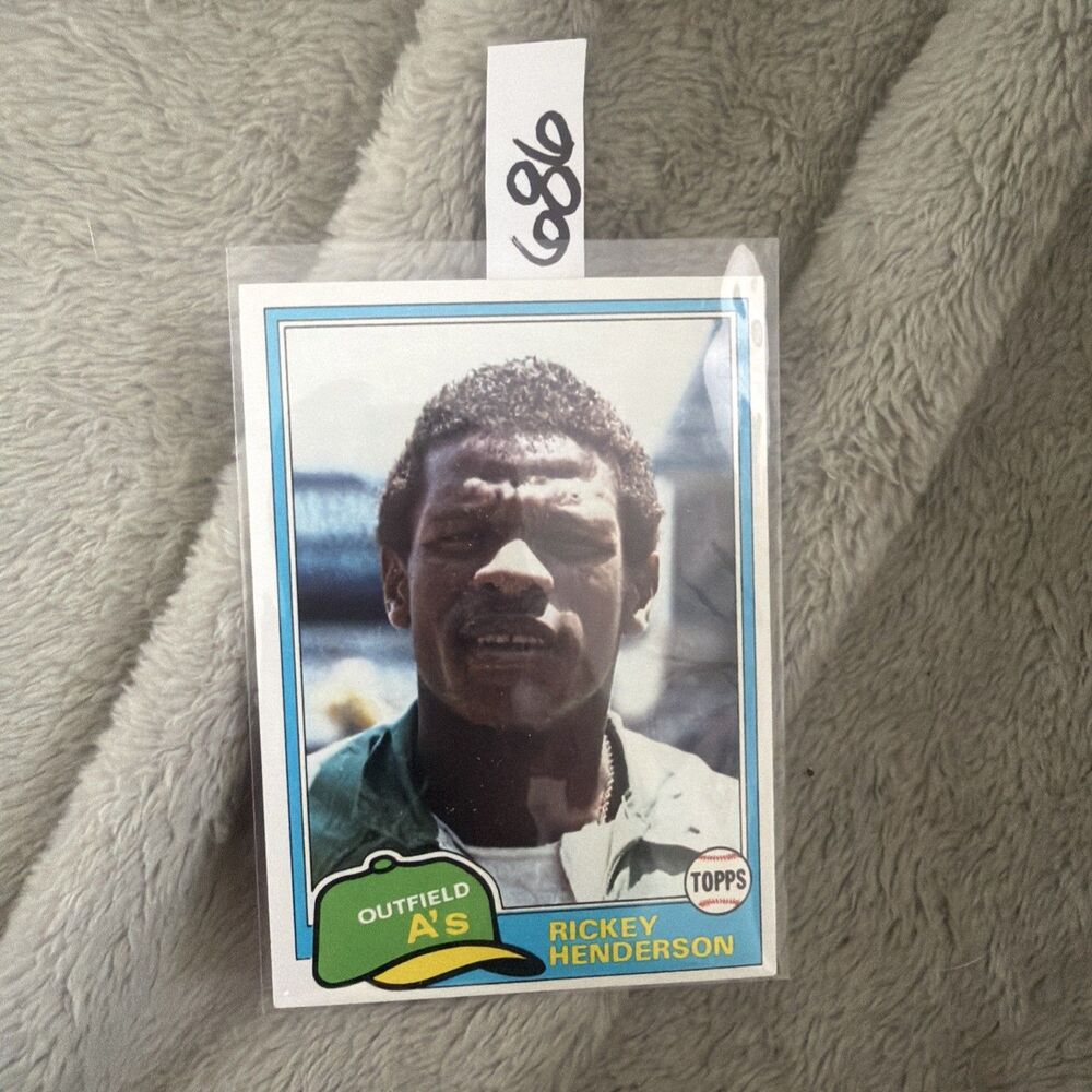 1981 Topps - Rickey Henderson #261 - Picture 7 of 8